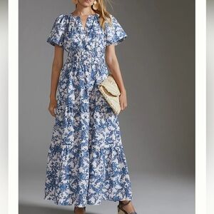 maeve by anthropologie - somerset maxi dress in ivory